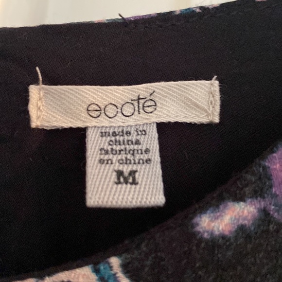 Ecote Urban Outfitters BoHo Style Shift Dress Keyhole Back size M - Picture 6 of 6